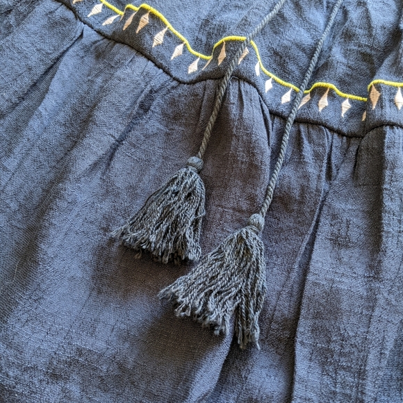 NWT Boho Maxi Dress with Tassels and Embroidery - Picture 8 of 12